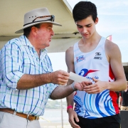 Fun Run 2 - Member For Keppel Bruce Young MP Makes Presentation To One Of The Fun Run Winners-gallery