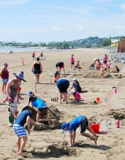 Teams Take Part In The Aussie Day Sand Sculpture Competition on Yeppoon Main Beach-gallery
